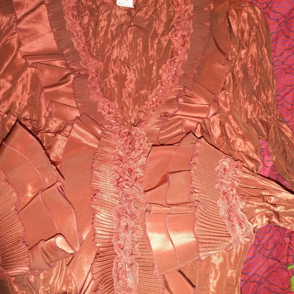 MK SOLO "VANESSA" TAFFETA BLOUSE - Picture 9 of 11